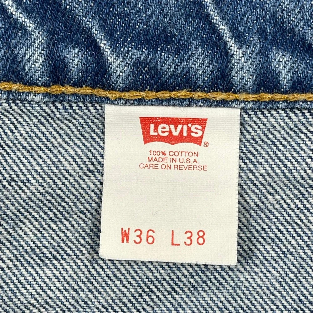 Vtg 90's Levis 517 Jeans 36x38(34x37) USA Orange Tab Bell Bottom Flare Upcycled